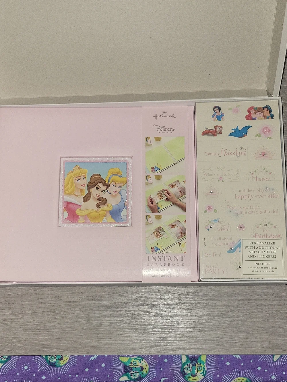 NIB Disney Princess Pink Instant Scrapbook
